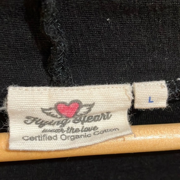 Flying Heart Organic Women's large (fits smaller in my opinion) cardigan cotton - Picture 2 of 11